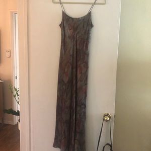 Vince silk midi slip dress